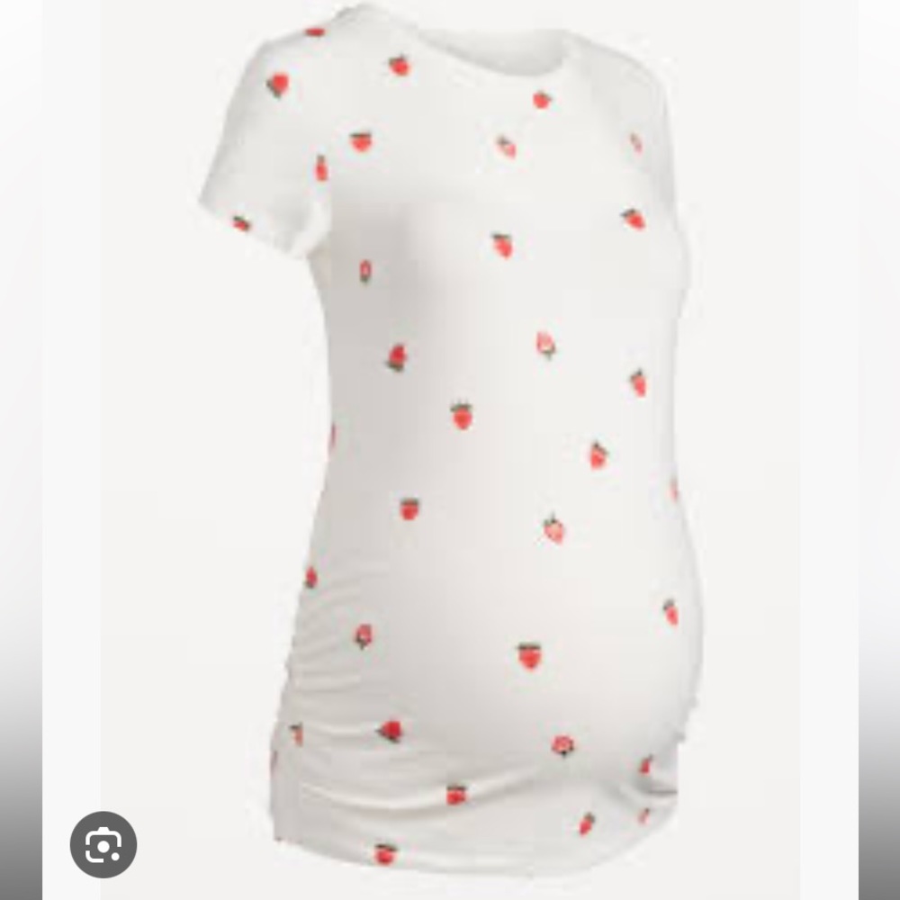 Old navy maternity strawberry crew-neck